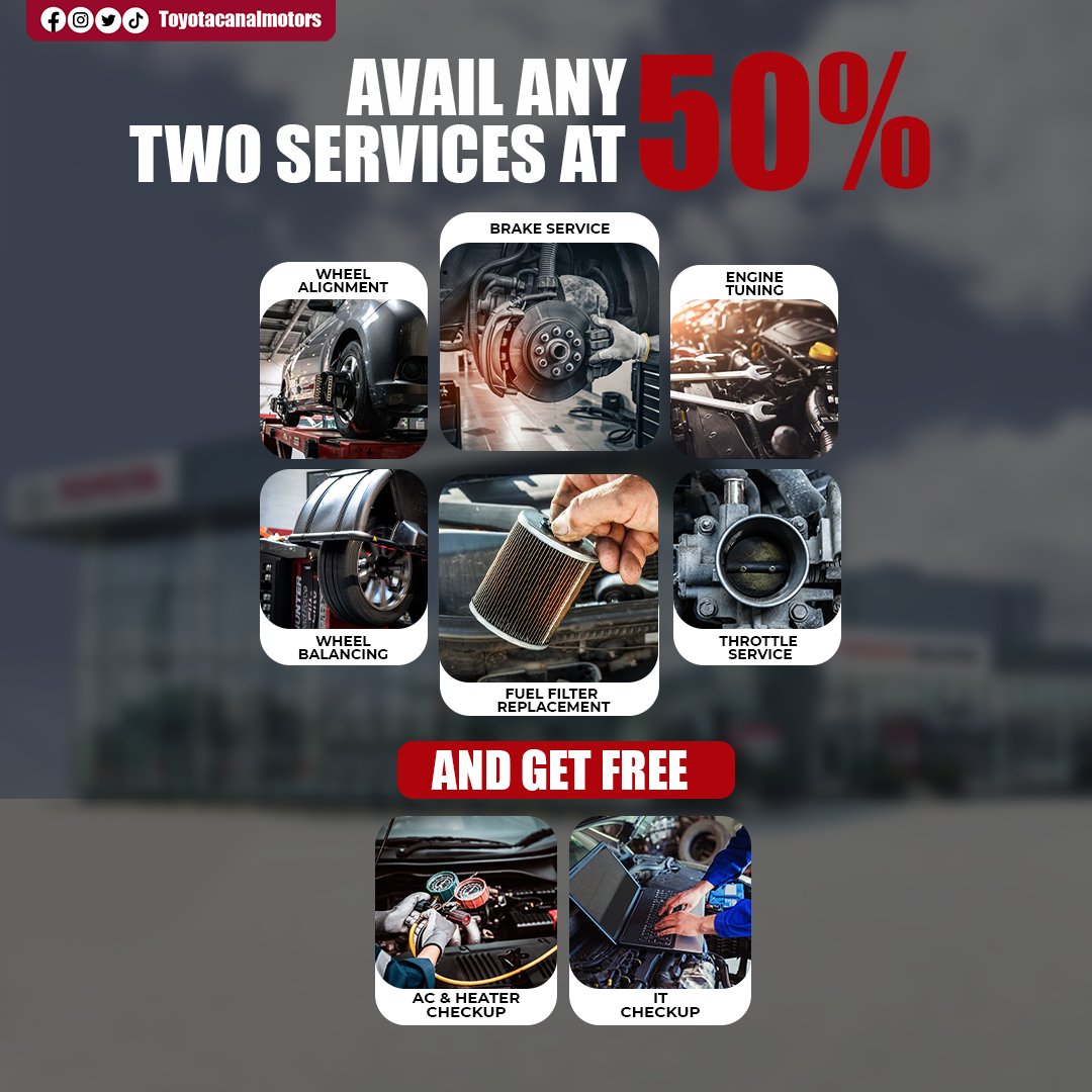 SUPER OFFER Avail any two services at 50% off and get two free services